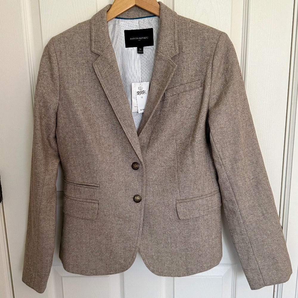 Banan Republic Tweed Academy Blazer NWT